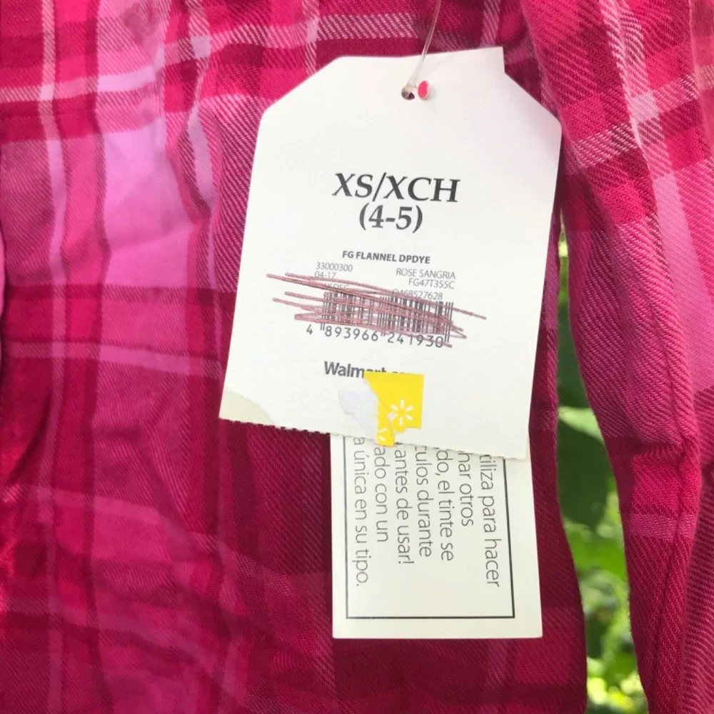 🍓NWT Button Down Western Spring Ombre Plaid Shirt